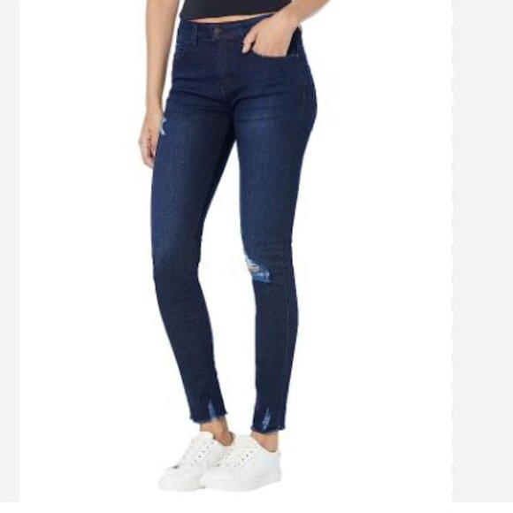 William Rast - Verona Kara - knee hole dark wash skinny jeans - Size 29 - Picture 1 of 10